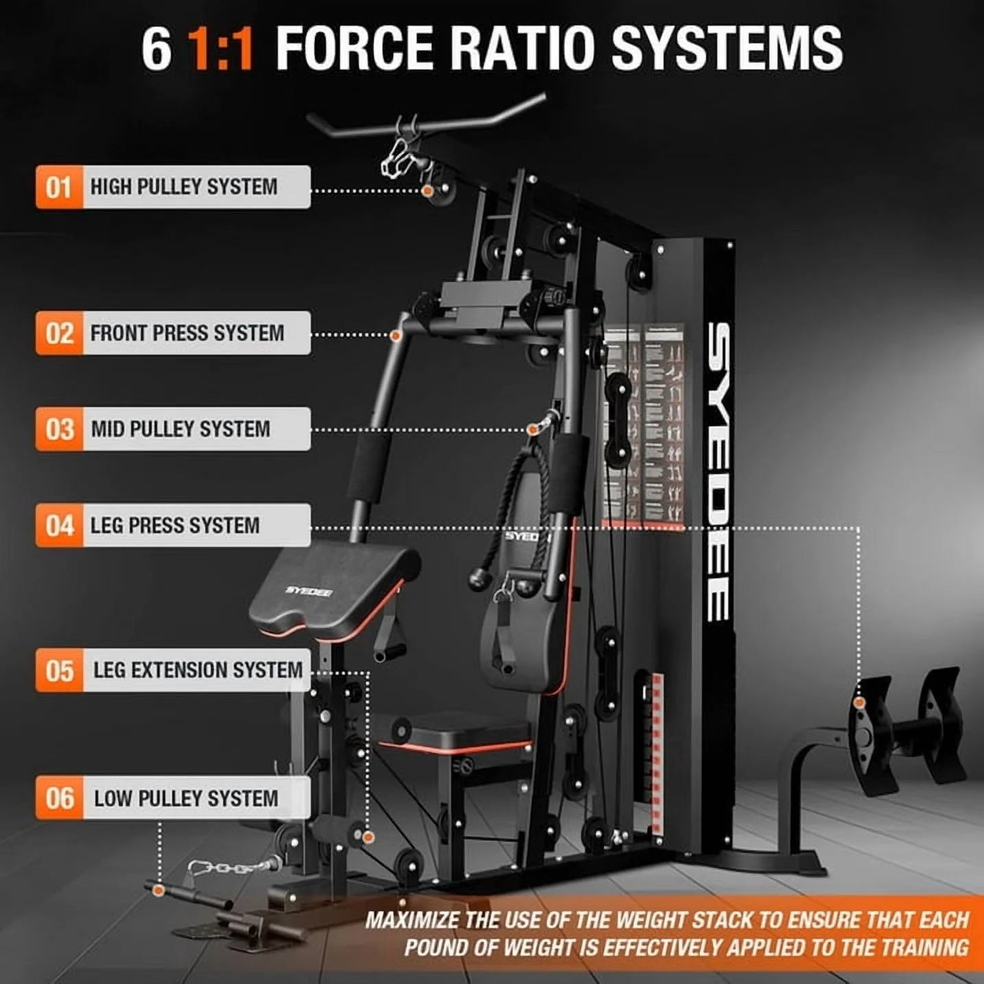 All-in-One Home Gym System – Folding Chest Press & Full Body Strength Training Machine