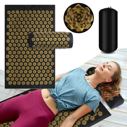 ZenSpike™ Acupressure Mat & Pillow Set – Stress Relief, Relaxation & Recovery Kit