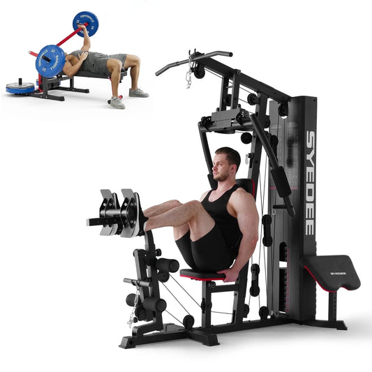 All-in-One Home Gym System – Folding Chest Press & Full Body Strength Training Machine