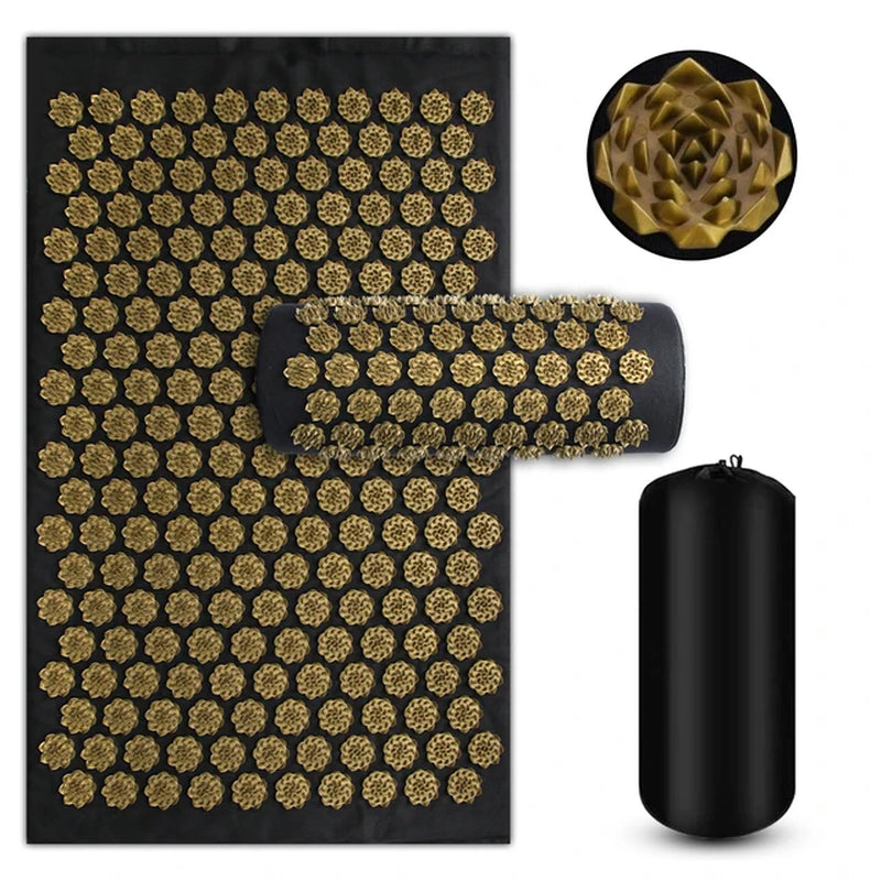 ZenSpike™ Acupressure Mat & Pillow Set – Stress Relief, Relaxation & Recovery Kit