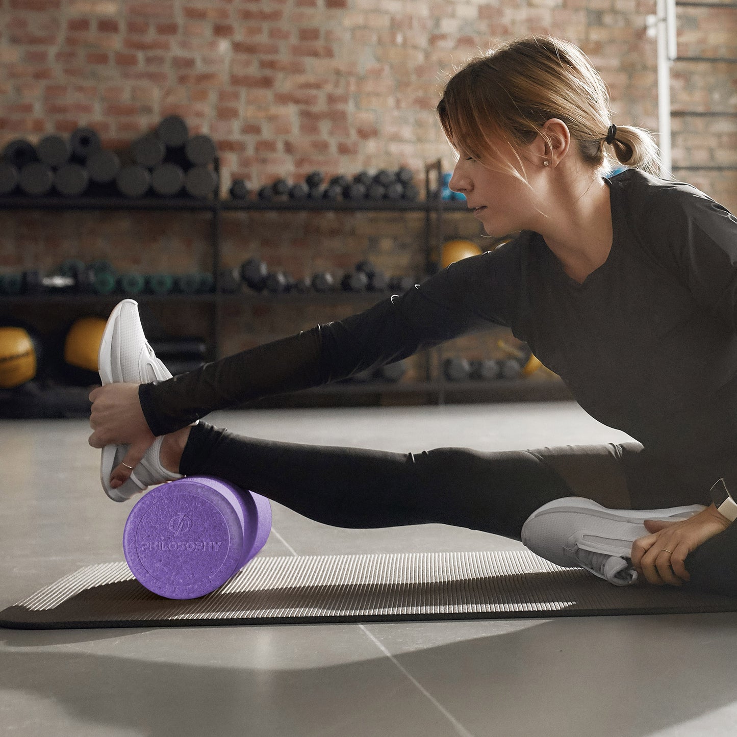 High-Density Foam Roller for Exercise Massage Muscle Recovery - Round