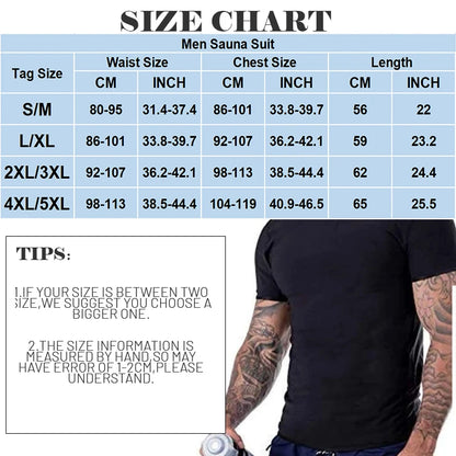 Men's Sauna Suit Heat-Trapping Compression Shapewear Vest for Enhanced Fitness and Slimming