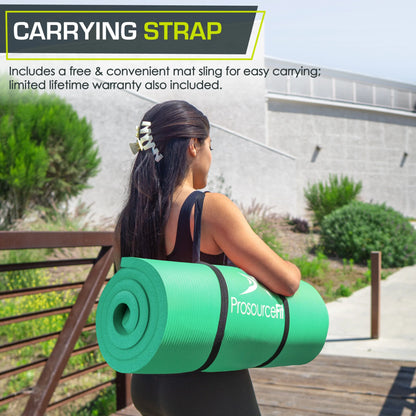 Extra Thick Yoga & Pilates Mat – Cushioned Workout Floor Mat
