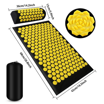ZenSpike™ Acupressure Mat & Pillow Set – Stress Relief, Relaxation & Recovery Kit