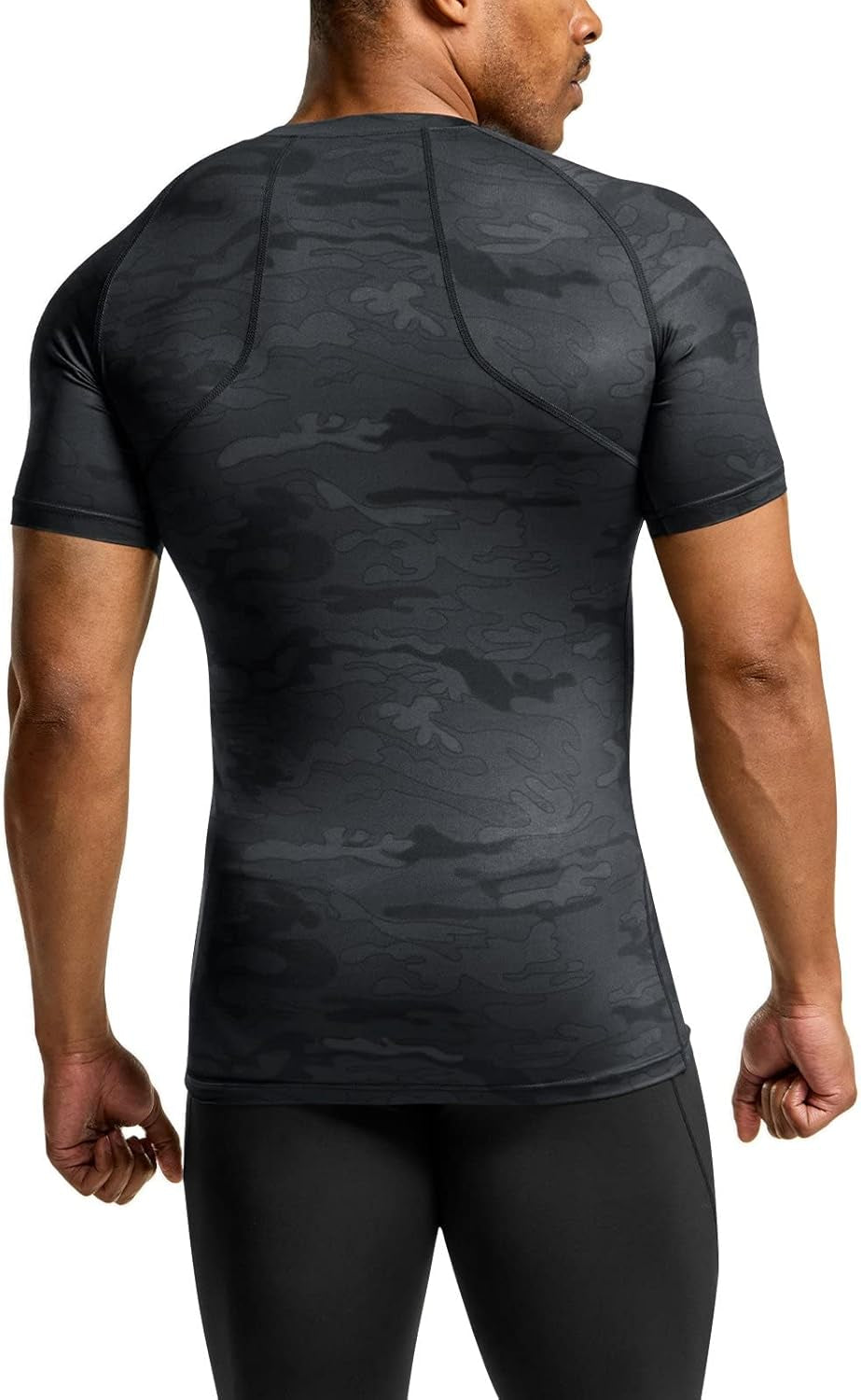 Men'S Cool Dry Short Sleeve Compression Shirts, Sports Baselayer T-Shirts Tops, Athletic Workout Shirt