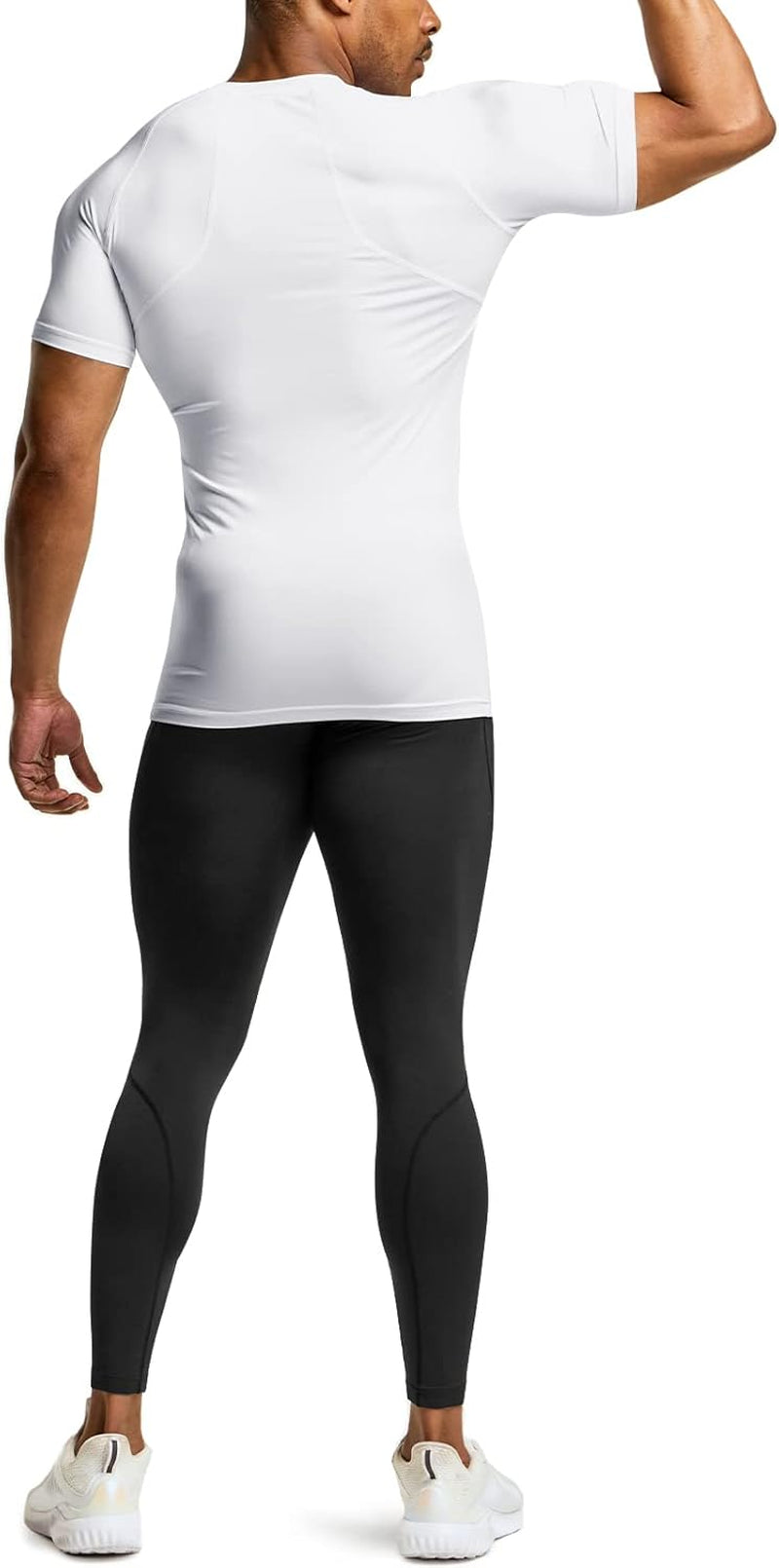 Men'S Cool Dry Short Sleeve Compression Shirts, Sports Baselayer T-Shirts Tops, Athletic Workout Shirt
