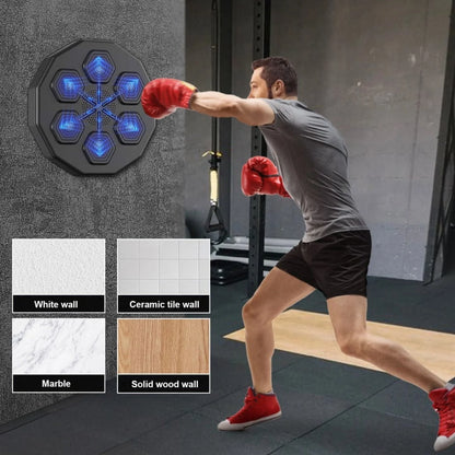 Smart Music Boxing Machine with Bluetooth – Interactive Wall-Mounted Boxing Trainer