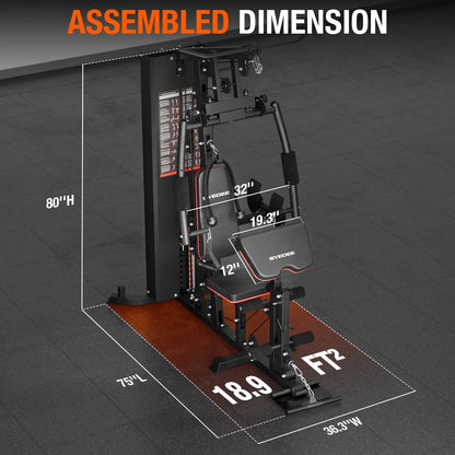 All-in-One Home Gym System – Folding Chest Press & Full Body Strength Training Machine