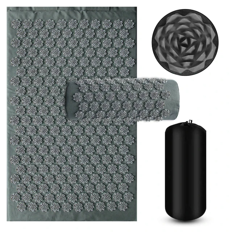 ZenSpike™ Acupressure Mat & Pillow Set – Stress Relief, Relaxation & Recovery Kit