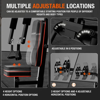 Home Gym Station with 150 lb Weight Stack – All-in-One Full Body Strength Training System