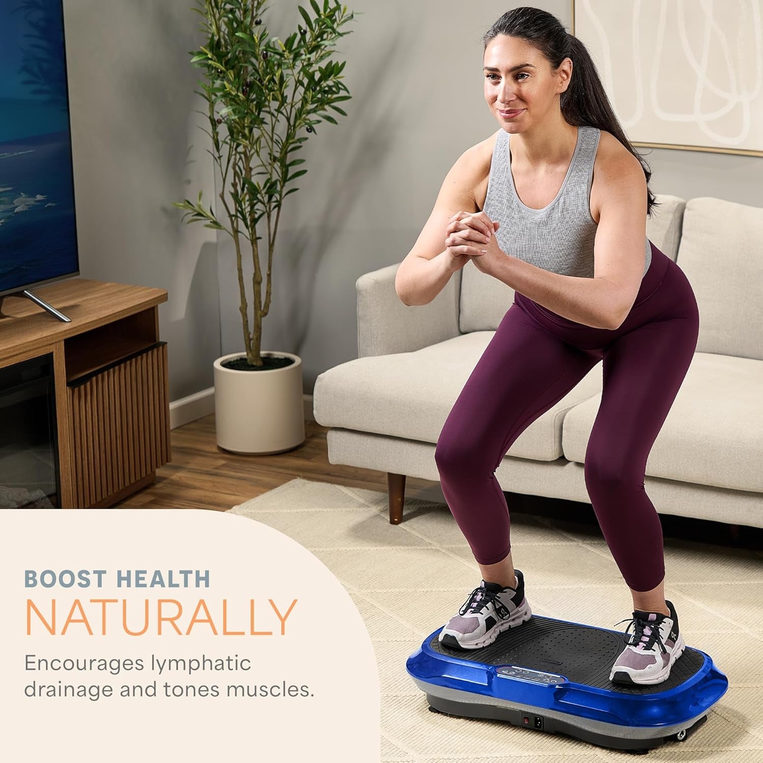 Vibration Plate Exercise Machine – Full Body Strength & Toning Platform