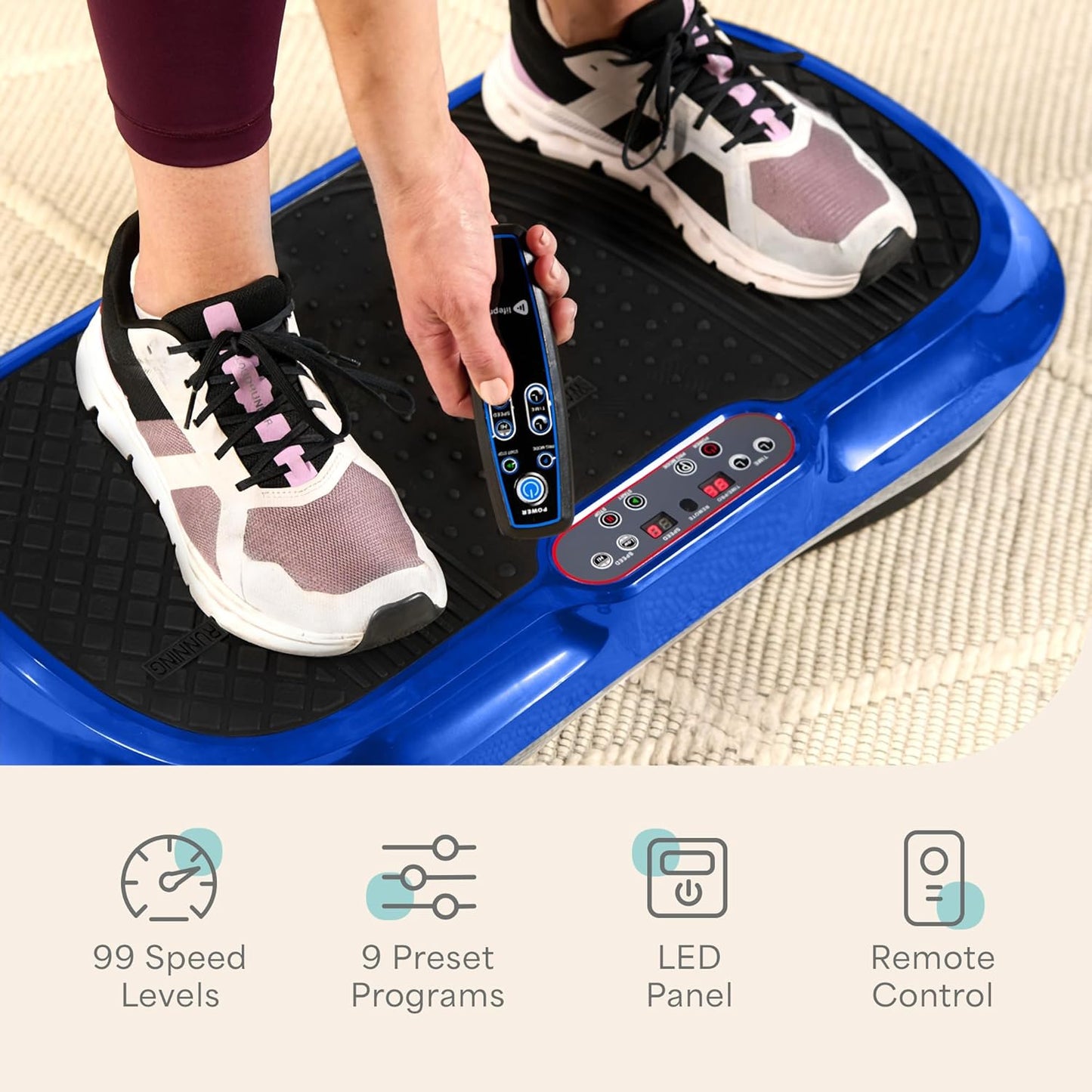 Vibration Plate Exercise Machine – Full Body Strength & Toning Platform