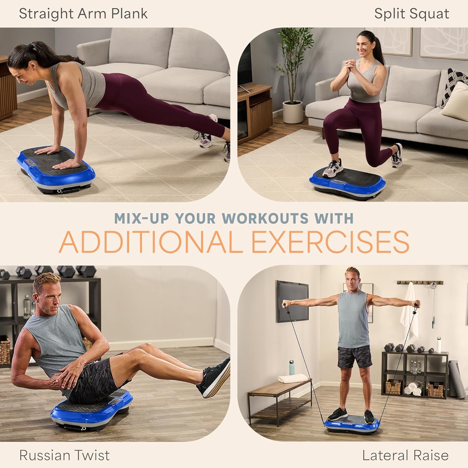 Vibration Plate Exercise Machine – Full Body Strength & Toning Platform