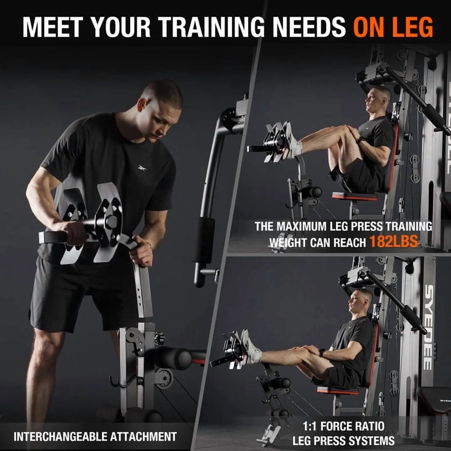 Home Gym Station with 150 lb Weight Stack – All-in-One Full Body Strength Training System