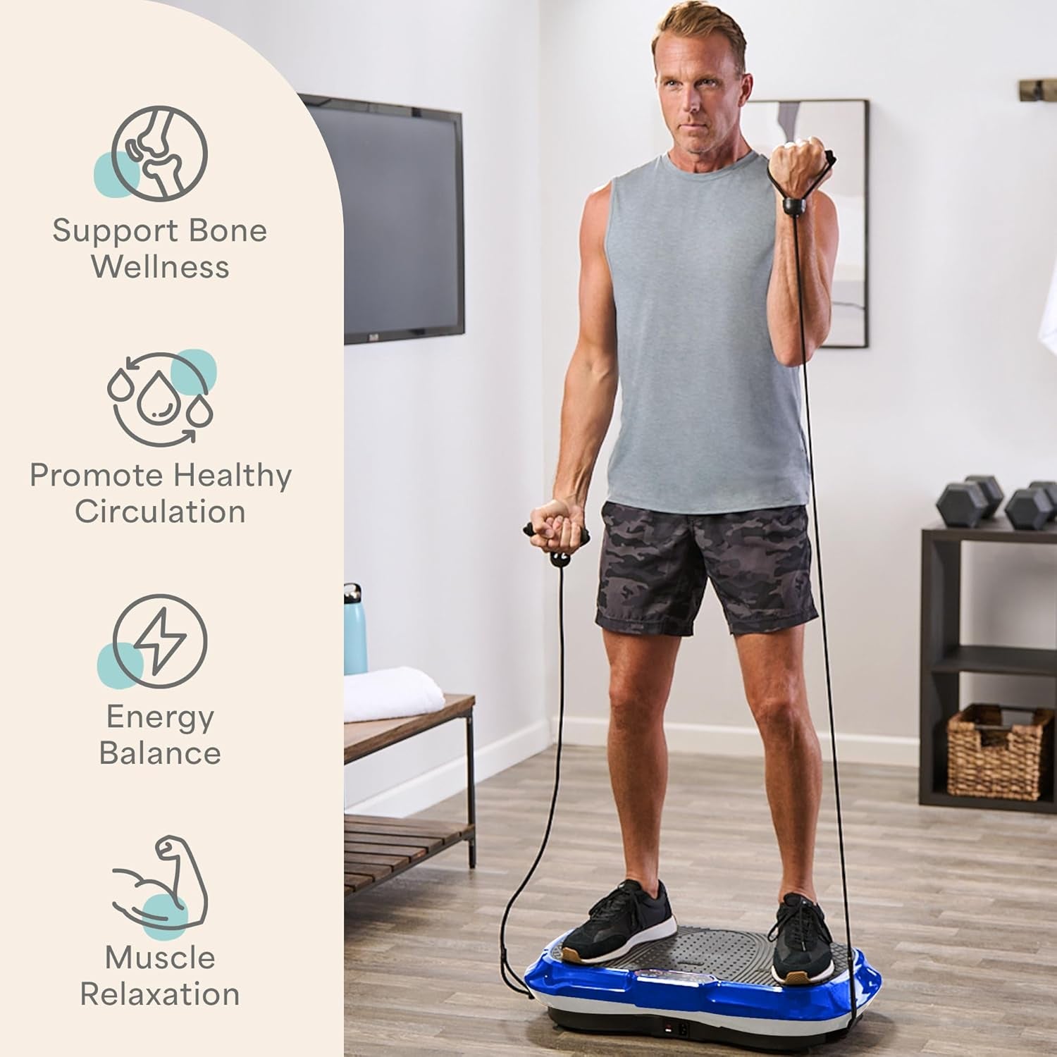 Vibration Plate Exercise Machine – Full Body Strength & Toning Platform