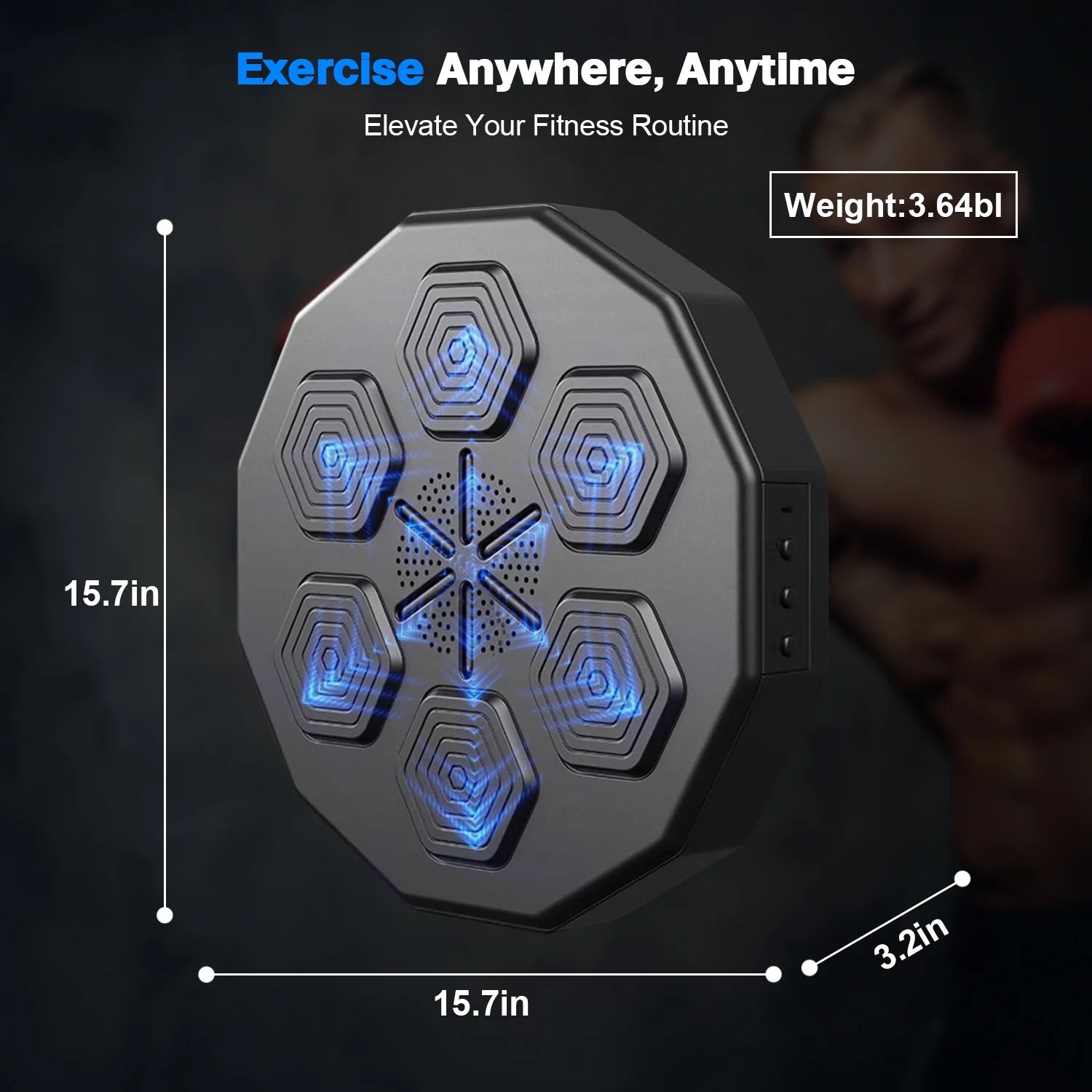 Smart Music Boxing Machine with Bluetooth – Interactive Wall-Mounted Boxing Trainer