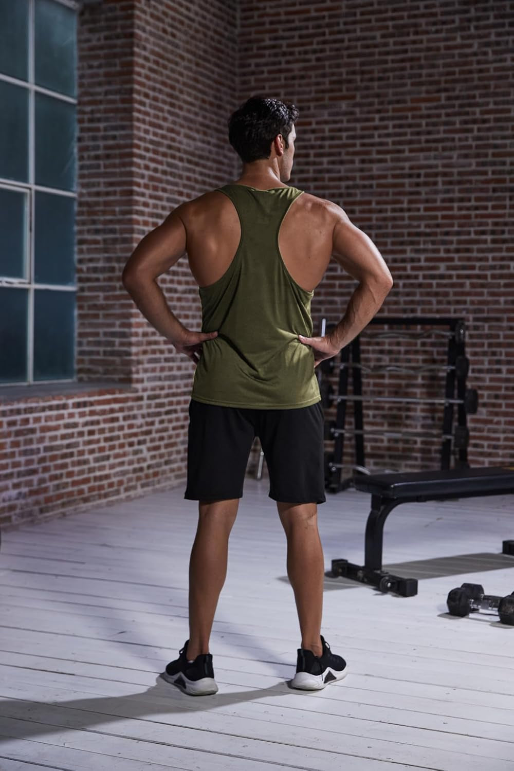 Men’s 3-Pack Gym Tank Tops – Y-Back Sleeveless Workout Shirts