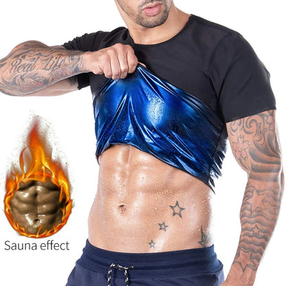 Men's Sauna Suit Heat-Trapping Compression Shapewear Vest for Enhanced Fitness and Slimming